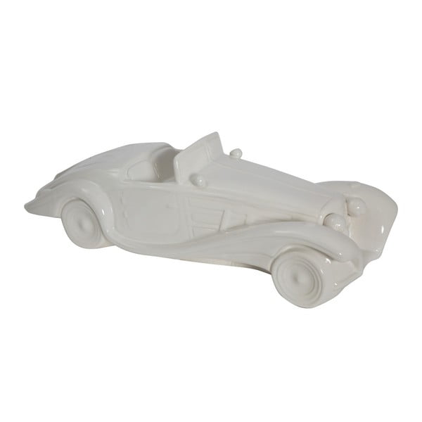 Bijela keramička ukrasna statueta automobila Mauro Ferretti Macchina Old