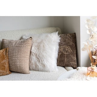 Ružičasti jastuk Tiseco Home Studio Sheepskin, 45 x 45 cm
