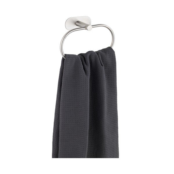 Samoljepljiv držač za ručnike od nehrđajućeg čelika u mat srebrnoj boji Orea – Wenko-image-4