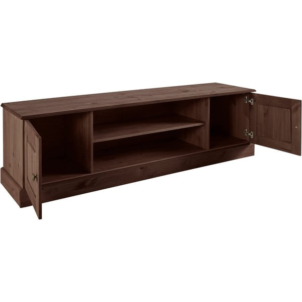 Smeđa TV komoda od masivnog bora 45x40 cm Mille – Støraa-image-3