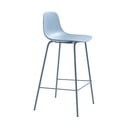 Svijetlo plava plastična barska stolica (visine sjedala 67,5 cm) Whitby – Unique Furniture