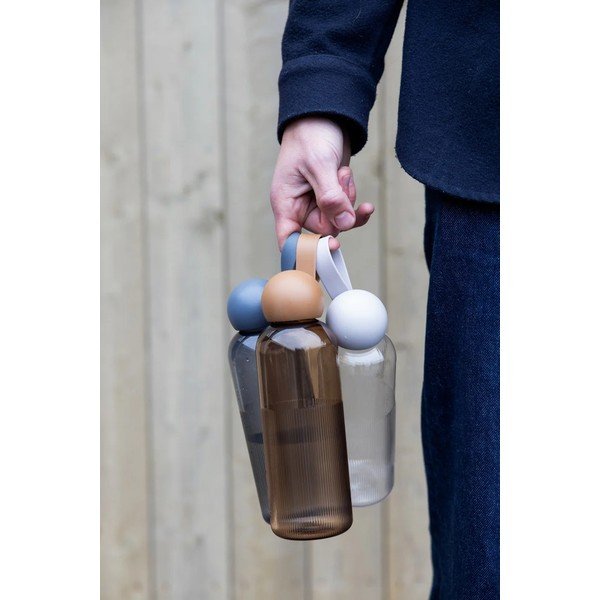 Tamno siva boca za vodu za put od reciklirane plastike 600 ml Ture – Sagaform-image-2