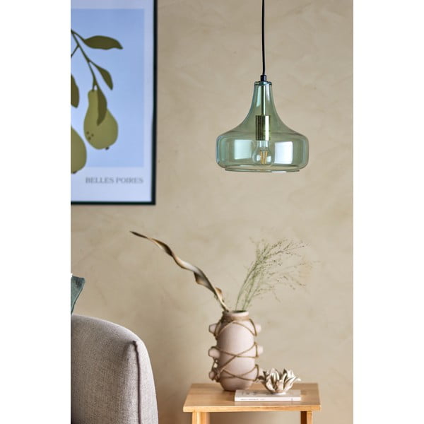Zelena viseća svjetiljka sa staklenim sjenilom ø 25,5 cm Yuser – Bloomingville-image-1