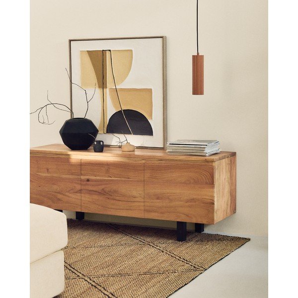 TV komoda od masivnog bagrema u prirodnoj boji 150x58x40 cm Uxue – Kave Home-image-1