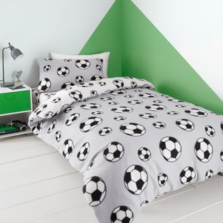 Flanelska dječja posteljina za krevet za jednu osobu 135x200 cm Football – Catherine Lansfield