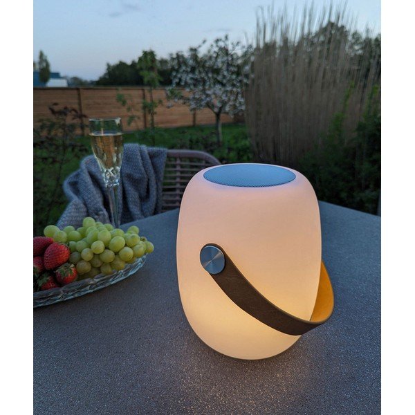 LED vanjska svjetiljka s tajmerom/sa zvučnikom s USB ø 18 cm Cardiff – House Nordic-image-1
