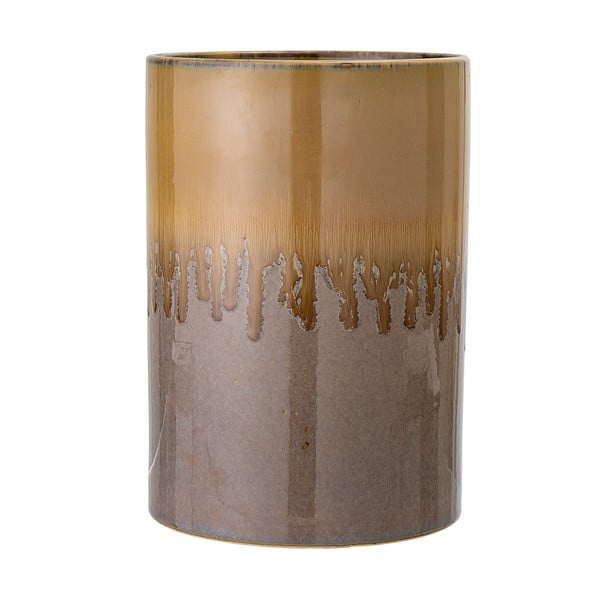 Smeđa keramička vaza Bloomingville Zabri, visina 21 cm