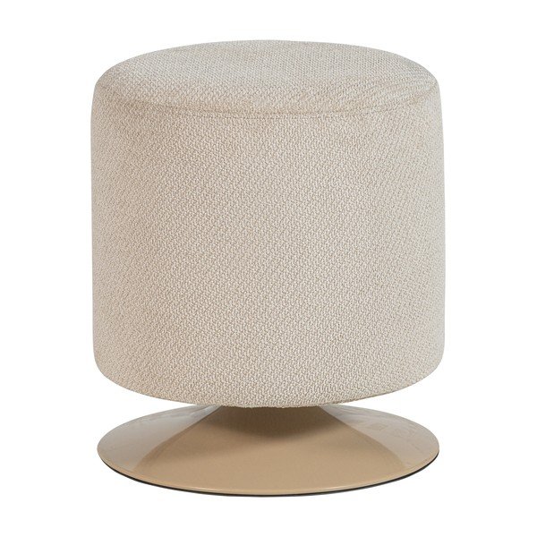 Bež tabure od bouclé tkanine Islen – WOOOD