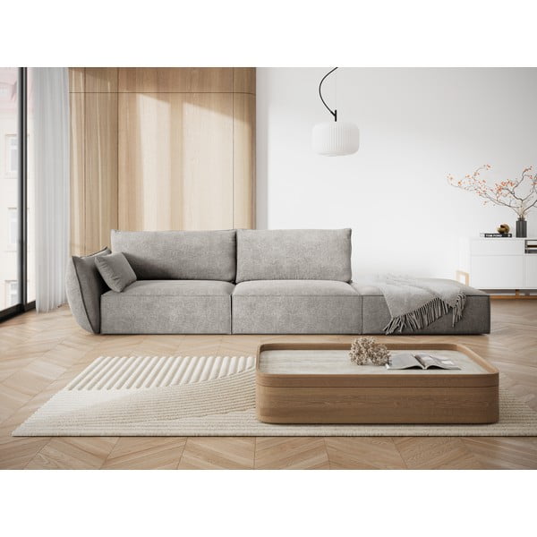 Svijetlo siva ležaljka (s lijevim kutom) Vanda – Mazzini Sofas-image-1