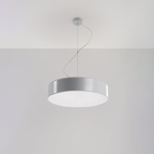 Siva viseća svjetiljka ø 45 cm Atis – Nice Lamps