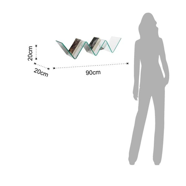 Staklena polica Tomasucci Zig Zag-image-3