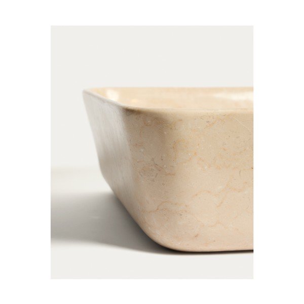 Bež kameni umivaonik 40x40 cm Darnen – Kave Home-image-3