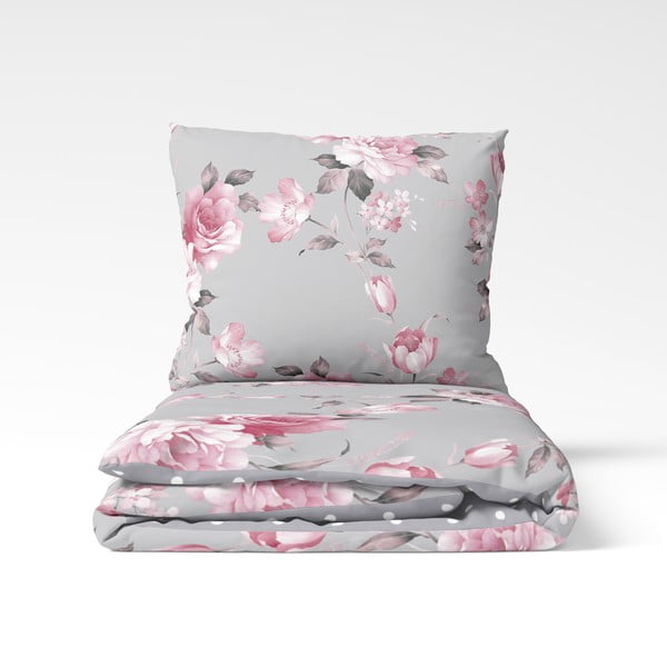 Siva pamučna posteljina za bračni krevet Bonami Selection Belle, 200 x 220 cm-image-2