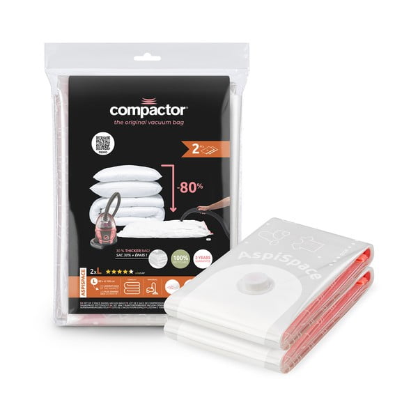 Vakuum vrećice za odjeću u setu 2 kom Premium Valve L – Compactor