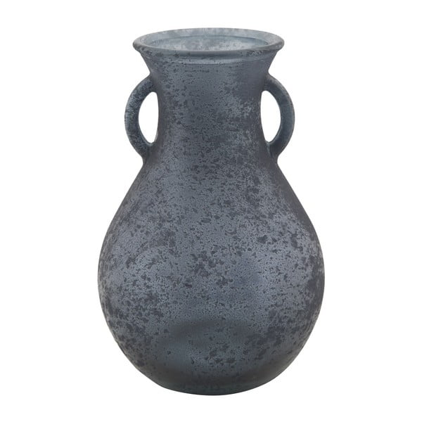 Plava vaza od recikliranog stakla Mauro Ferretti Anfora, ⌀ 15 cm
