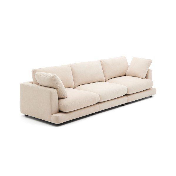Bež sofa od šenila 300 cm Gala – Kave Home-image-2