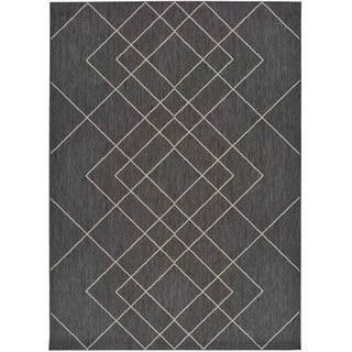 Sivi vanjski tepih Universal Hibis, 135 x 190 cm
