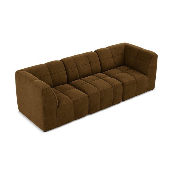 Senf žuta baršunasti sofa 255 cm Aloha – Makamii-image-3