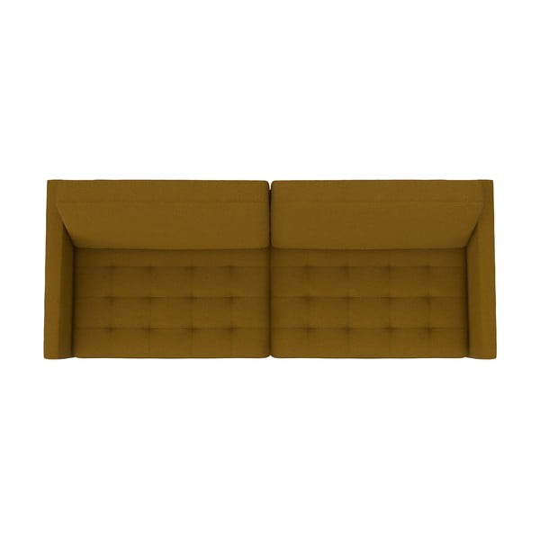 Žuta  sklopiva sofa 86 cm Presley – Støraa-image-4
