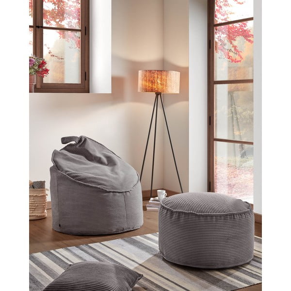 Siva vreća za sjedenje Wilma – Kave Home-image-1