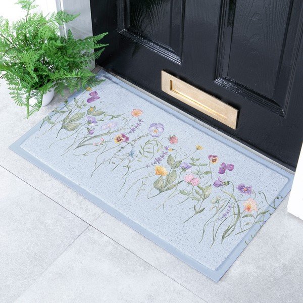 Otirač od PVC-a 40x70 cm Blue Wild Flowers – Artsy Doormats-image-2