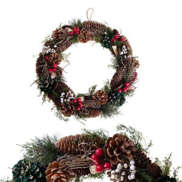 Božićni vijenac ø 36 cm Berry & Pine – Brandani