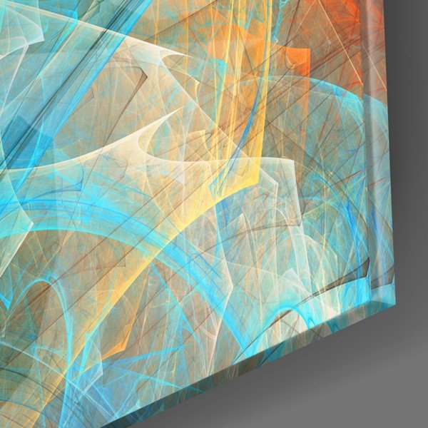 Staklena slika insigne obojenih mreža, 110 x 70 cm-image-2