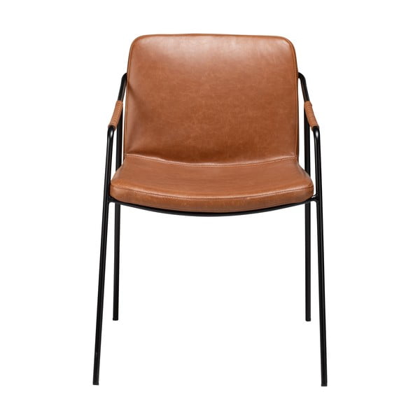 Svijetlosmeđa blagovaonska stolica od imitacije kože DAN-FORM Denmark Boto-image-1