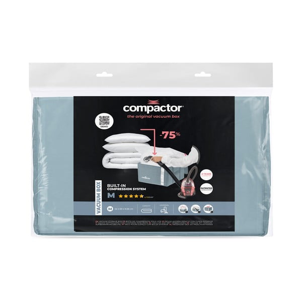 Vakuumska plastična kutija za pohranu odjeće 42x40x25 cm Blue Edition – Compactor-image-3