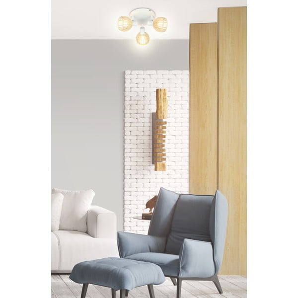 Bijela/u prirodnoj boji stropna svjetiljka ø 10 cm Atarri – Candellux Lighting-image-1