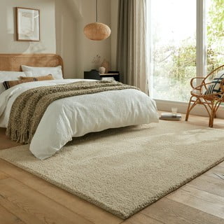 Bež perivi tepih od recikliranih vlakna 120x170 cm Fluffy – Flair Rugs