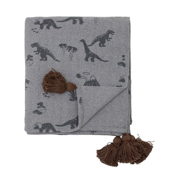 Siva deka za bebe 130x160 cm Bongo – Bloomingville Mini