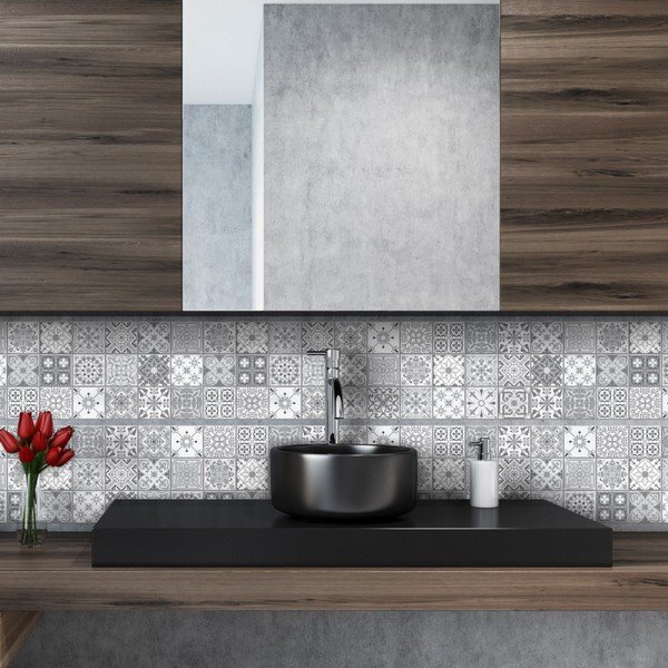 Set od 6 zidnih samoljepljivih naljepnica Ambiance Stickers Friezes Tiles Lia, 5 x 30 cm-image-1