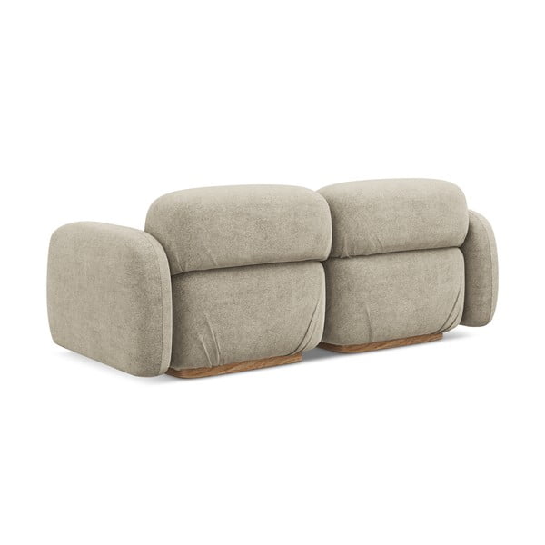 Bež sofa od bouclé tkanine 190 cm Ailani – Makamii-image-3