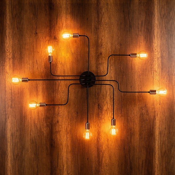 Crna/u brončanoj boji zidna lampa Truva – Opviq lights-image-2