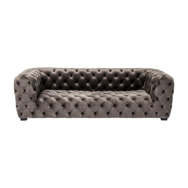 Tamno siva sofa od imitacije kože 238 cm Metropol – Kare Design