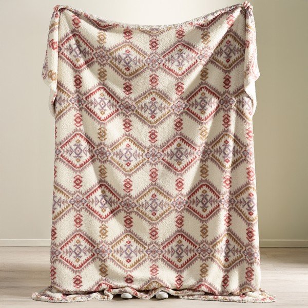 Deka u prirodnoj boji 240x200 cm Navajo Fleece – Catherine Lansfield-image-1