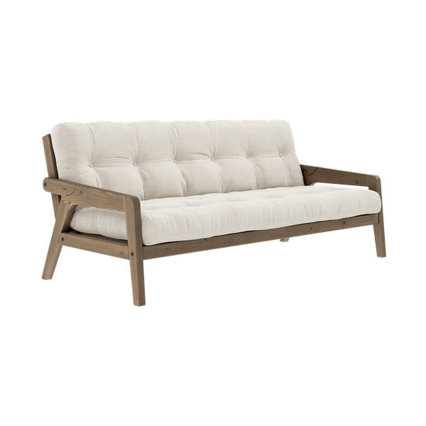 Bež sofa na razvlačenje 204 cm Grab - Karup Design-image-3