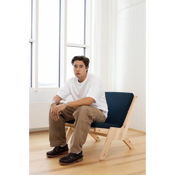 Tamno plava fotelja Sway – Karup Design-image-1