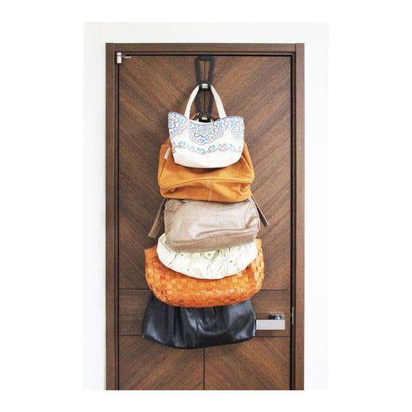 Crna vješalica za torbe sa 6 kuka YAMAZAKI Kanazawa-image-2