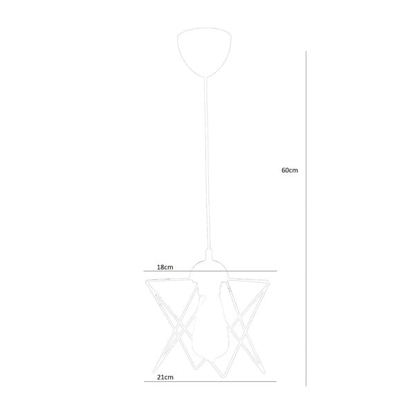 Crna viseća svjetiljka – Opviq lights-image-3