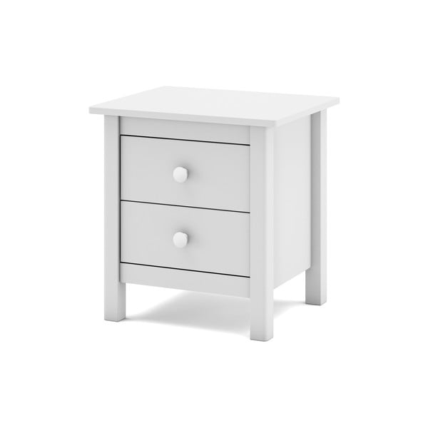 Bijeli dječji noćni ormarić od masivnog bora Max – Marckeric-image-4