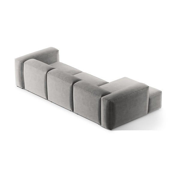 Svijetlo siva kutna garnitura (s lijevim kutom/s ležaljkom) Bergamo – Cosmopolitan Design-image-4