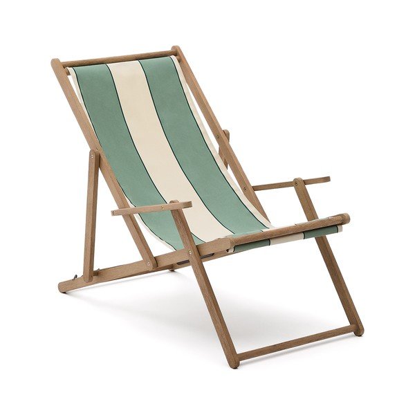 Zelena vrtna ležaljka od masivnog drveta Vilara – Kave Home