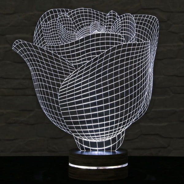 3D stolna lampa Rose