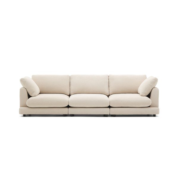 Bež sofa od šenila 300 cm Gala – Kave Home