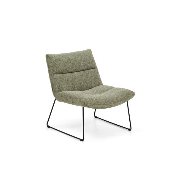 Zelena fotelja od šenila Asen – Kave Home