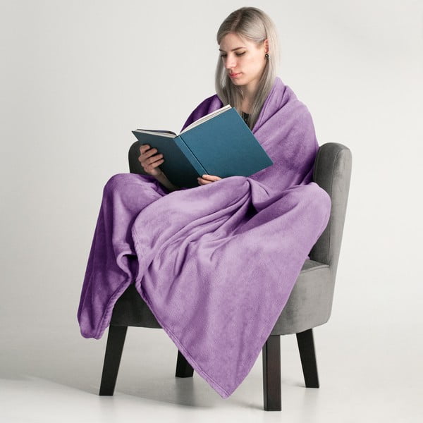 Ljubičasta deka od mikrovlakana DecoKing Mic, 220 x 240 cm-image-1
