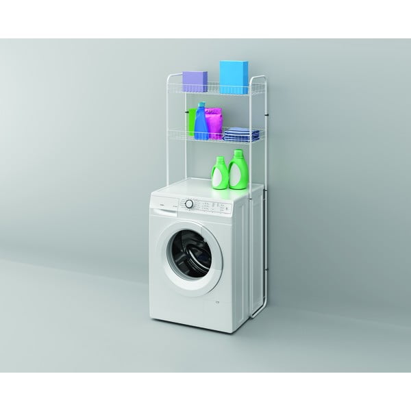 Bijela dvoetažna polica Metaltex Sky Wash-image-3