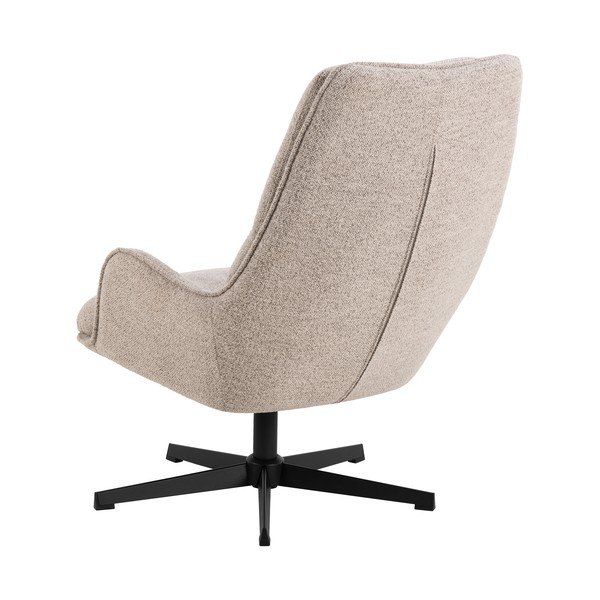 Bež okretna fotelja od bouclé tkanine Bosley – Actona-image-3